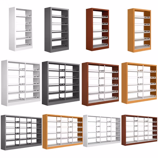 Металлический книжный шкаф для школьной библиотеки. Стальные книжные шкафы