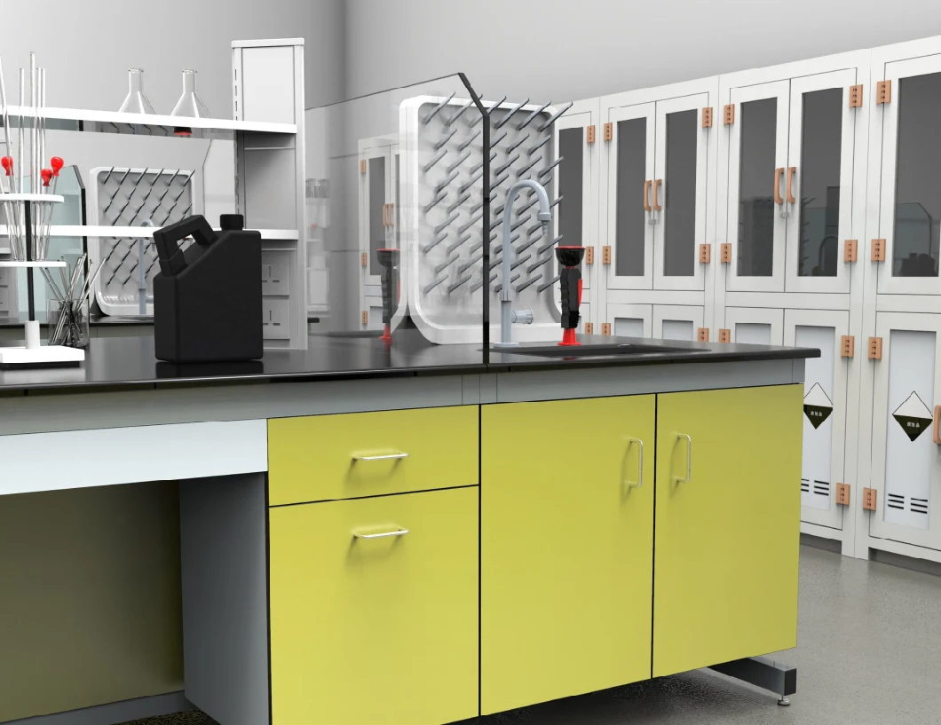 Best Quality & Low Price Steel Wood Physics High School Chemistry Island Laboratory Furniture/
