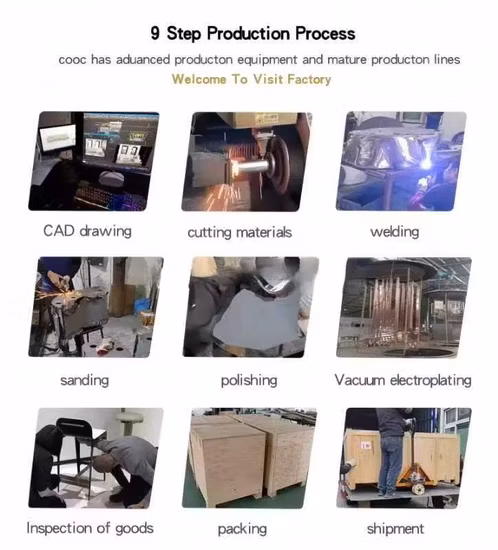 Свадебный стул из нержавеющей стали Sawa Gold для банкетного отеля