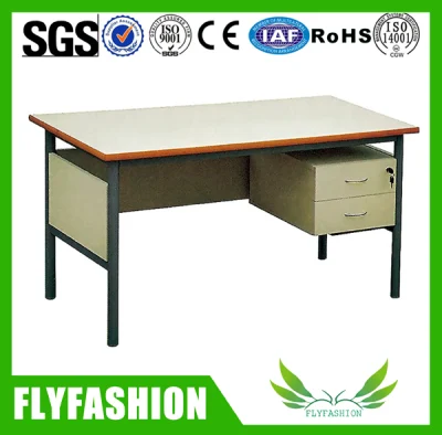 Деревянный металлический школьный стол для учителя, рабочий стол для персонала, офисная мебель (SF-09T)